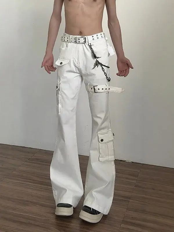 Cleanfit Men's Slim Fit Cargo Pants Multiple kets American High Street Sle Belted Jeans Bootcut Leggings for Teens
Cleanfit Men's Slim Fit Cargo Pants Multiple kets American High Street Sle Belted Jeans Bootcut Leggings for Teens