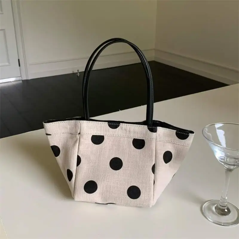 Linen Polka Dot Tote Bag Canvas Bucket Bag Pu Handle Casual Daily Shoulder Crossbody Bag Minimalist Women Foldable Purse Handbag
Linen Polka Dot Tote Bag Canvas Bucket Bag Pu Handle Casual Daily Shoulder Crossbody Bag Minimalist Women Foldable Purse Handbag