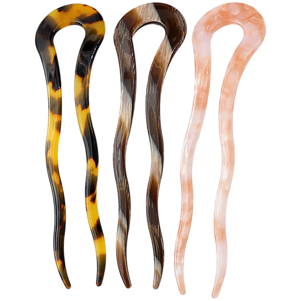 3pcs Tortoiseshell Acetate Pins U Shaped Sticks Pink Brown Leopard Hair Forks Long Hair Styling Accessories Women
3pcs Tortoiseshell Acetate Pins U Shaped Sticks Pink Brown Leopard Hair Forks Long Hair Styling Accessories Women