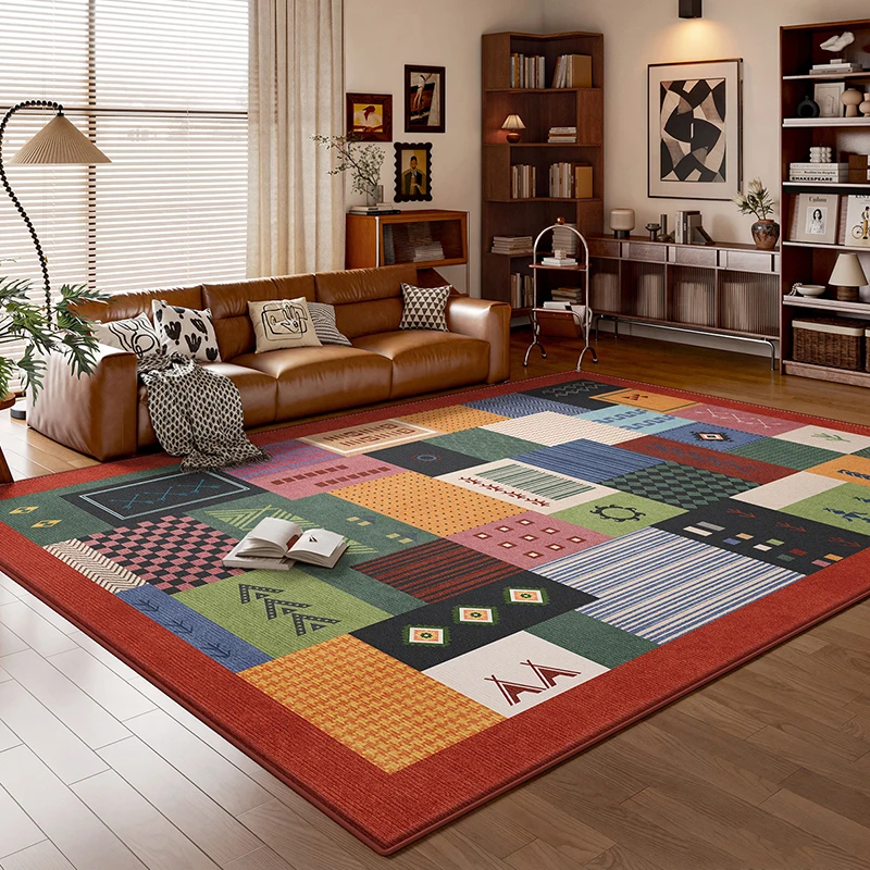Bohemian Style Living Room Carpet Red Color Colorful Kid Room Carpet Home Decor Ethnic Style Bedroom Bedside Floor Mat Thin
Bohemian Style Living Room Carpet Red Color Colorful Kid Room Carpet Home Decor Ethnic Style Bedroom Bedside Floor Mat Thin