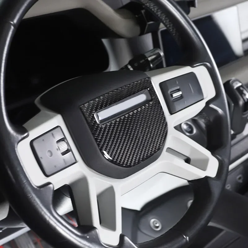 1Pcs Soft Carbon Fiber For Land Rover Defender 90 110 2020-2024 Car Steering Wheel Logo Decoration Sticker Interior Accessories
1Pcs Soft Carbon Fiber For Land Rover Defender 90 110 2020-2024 Car Steering Wheel Logo Decoration Sticker Interior Accessories