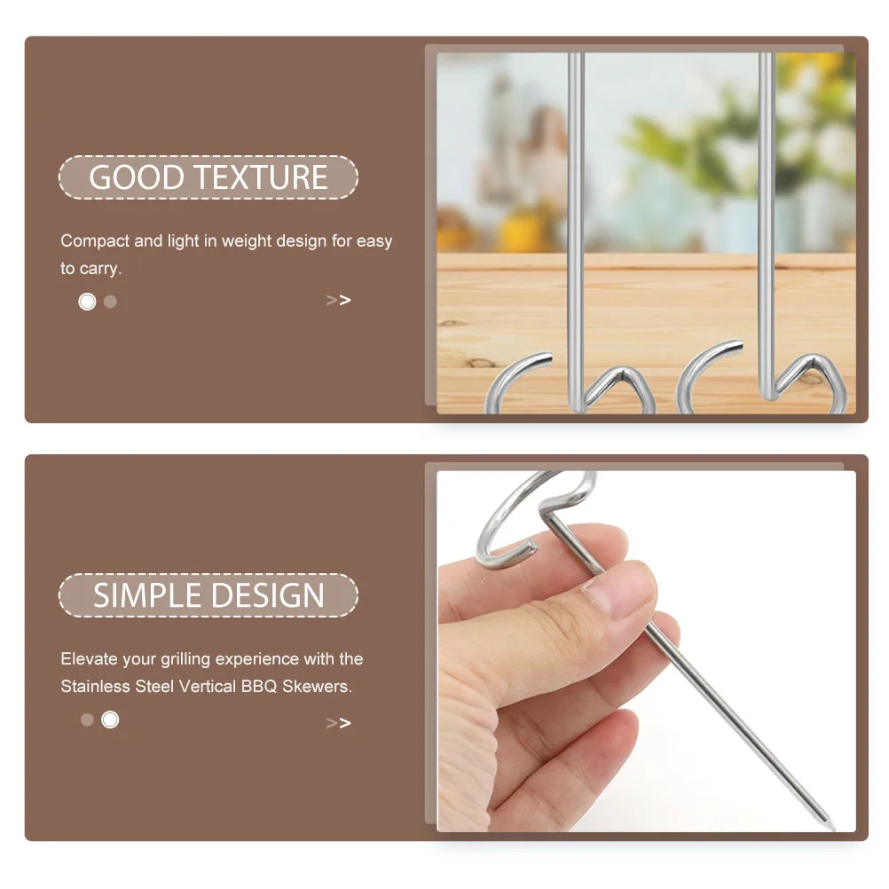 20Pcs Stainless Steel Bbq Vertical Skewers Reusable Metal Skewers for Grilling Air Fryer Oven Meat Vegetable Air Fryer Skewer
20Pcs Stainless Steel Bbq Vertical Skewers Reusable Metal Skewers for Grilling Air Fryer Oven Meat Vegetable Air Fryer Skewer