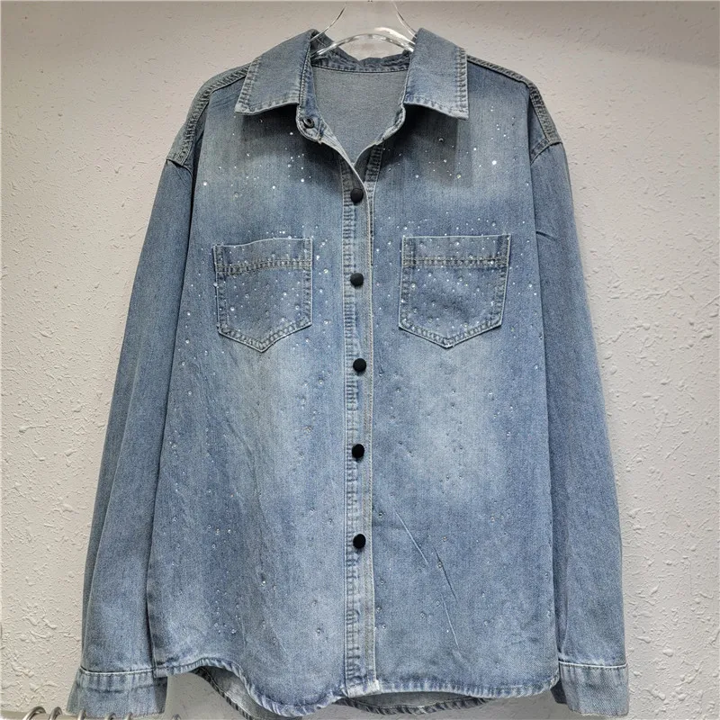 Женская блузка с блестящими стразами, весна 2026, новая нишевая модная уличная одежда
Женская блузка с блестящими стразами, весна 2026, новая нишевая модная уличная одежда