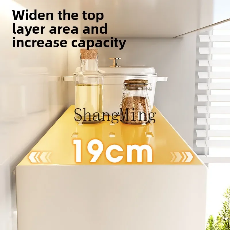 CLL No Punching Kitchen Shelf Double Seasoning Rack Storage Cabinet Below the Hanging Cabinet
CLL No Punching Kitchen Shelf Double Seasoning Rack Storage Cabinet Below the Hanging Cabinet