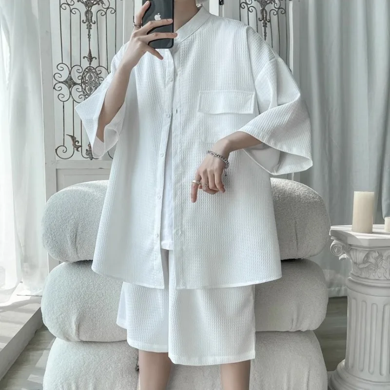 plus Size High Quality Heavyweight Short Sleeve Men's Summer New Pocket Loose Shirt Set Fashionable Casual Wear for Teens
plus Size High Quality Heavyweight Short Sleeve Men's Summer New Pocket Loose Shirt Set Fashionable Casual Wear for Teens
