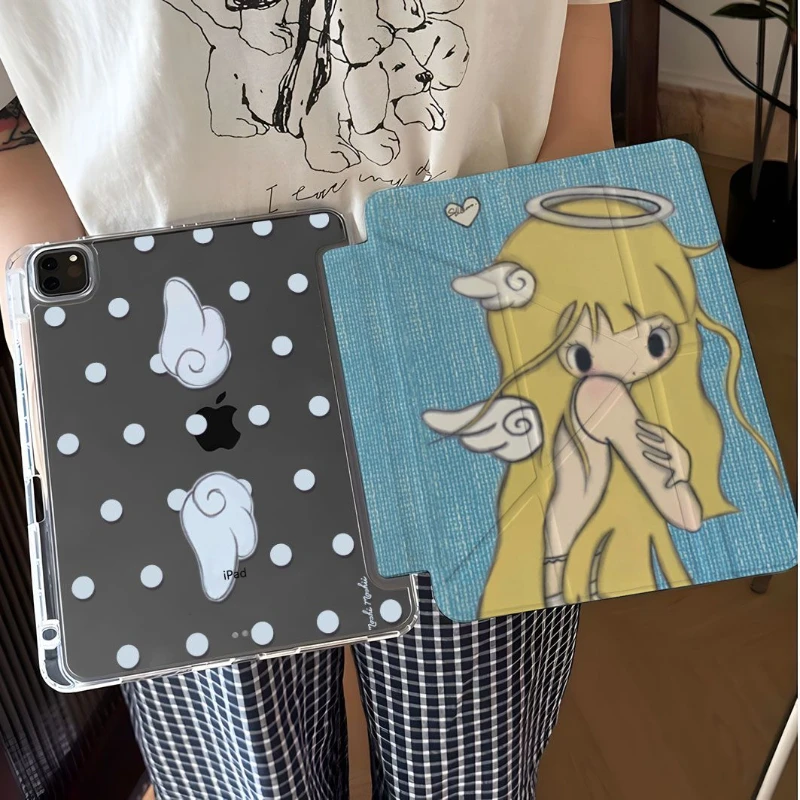 Cute Angel Girl Y2K Tablet Case For iPad Pro 11 12.9 13 M2 M4 M3 M5 Shell 8.3 9.7 10.2 5/6/7/8/9/10/11th Air 1 2 3 4 5 6 Cover
Cute Angel Girl Y2K Tablet Case For iPad Pro 11 12.9 13 M2 M4 M3 M5 Shell 8.3 9.7 10.2 5/6/7/8/9/10/11th Air 1 2 3 4 5 6 Cover
