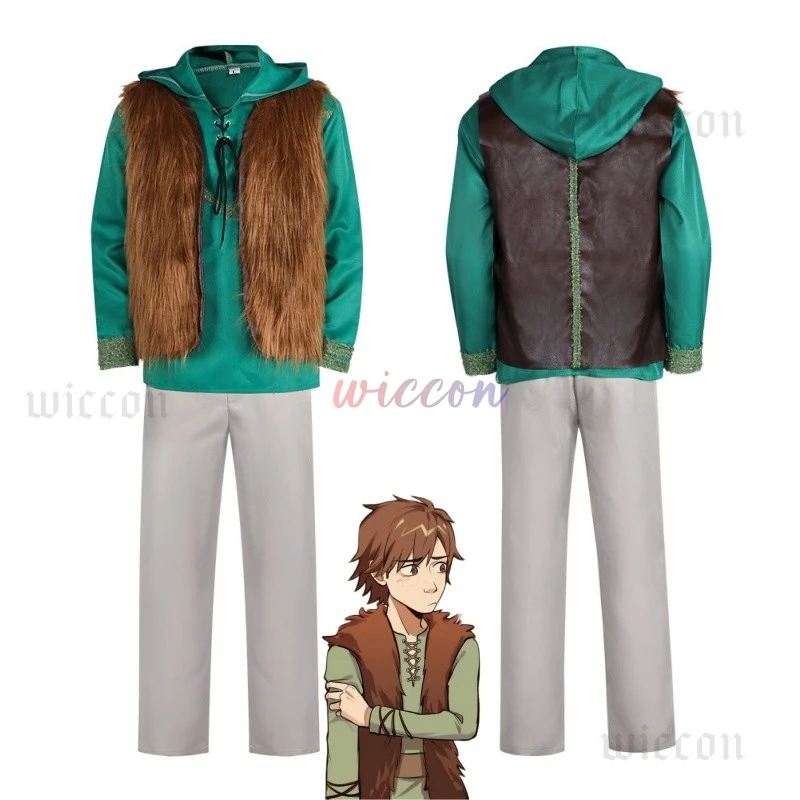 Anime Dragon Hiccup Cosplay Costume Green T Shirt Pant Brown Vest Set Halloween Uniform Set for Man Party Stage Train Clothing
Anime Dragon Hiccup Cosplay Costume Green T Shirt Pant Brown Vest Set Halloween Uniform Set for Man Party Stage Train Clothing