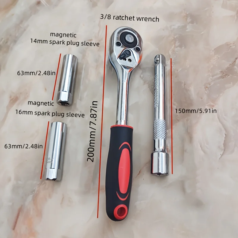 Zhongfei ratchet socket wrench spark plug socket with magnet 12-point socket 14mm 16mm magnetic spark plug socket wrench 14mm 16
Zhongfei ratchet socket wrench spark plug socket with magnet 12-point socket 14mm 16mm magnetic spark plug socket wrench 14mm 16