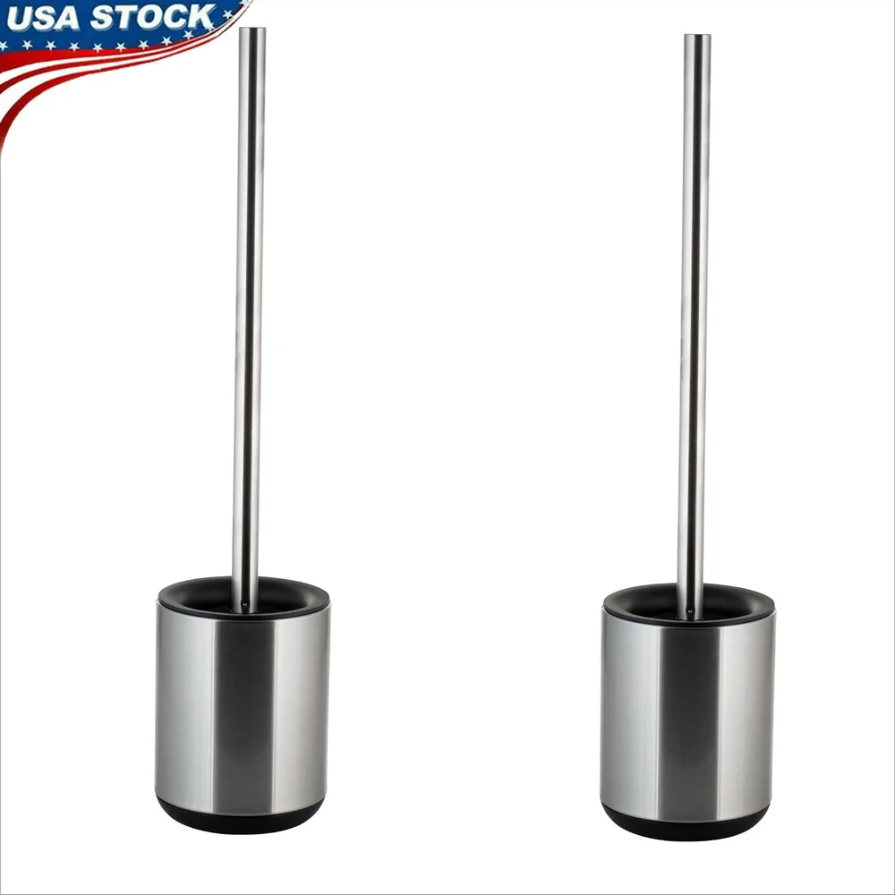 Набор из 2 держателей для туалетной щетки из нержавеющей стали, щетина 360 градусов, длинная ручка, вентилируемый отдельно стоящий органайзер для ванной комнаты, чистка
Набор из 2 держателей для туалетной щетки из нержавеющей стали, щетина 360 градусов, длинная ручка, вентилируемый отдельно стоящий органайзер для ванной комнаты, чистка