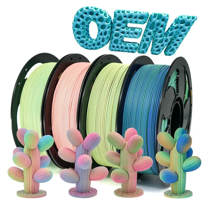 2026 hot sale 3D printing consumables PLA matte two-color 1KG3D printer consumables PLA matte rainbow gradual change7.8
2026 hot sale 3D printing consumables PLA matte two-color 1KG3D printer consumables PLA matte rainbow gradual change7.8
