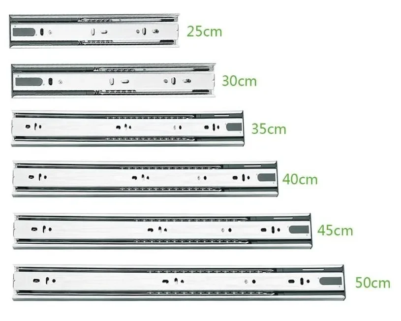 Drawer track drawer slide three rail drawer guide rail slide rail furniture hardware fittings, slipway 2 pieces
Drawer track drawer slide three rail drawer guide rail slide rail furniture hardware fittings, slipway 2 pieces