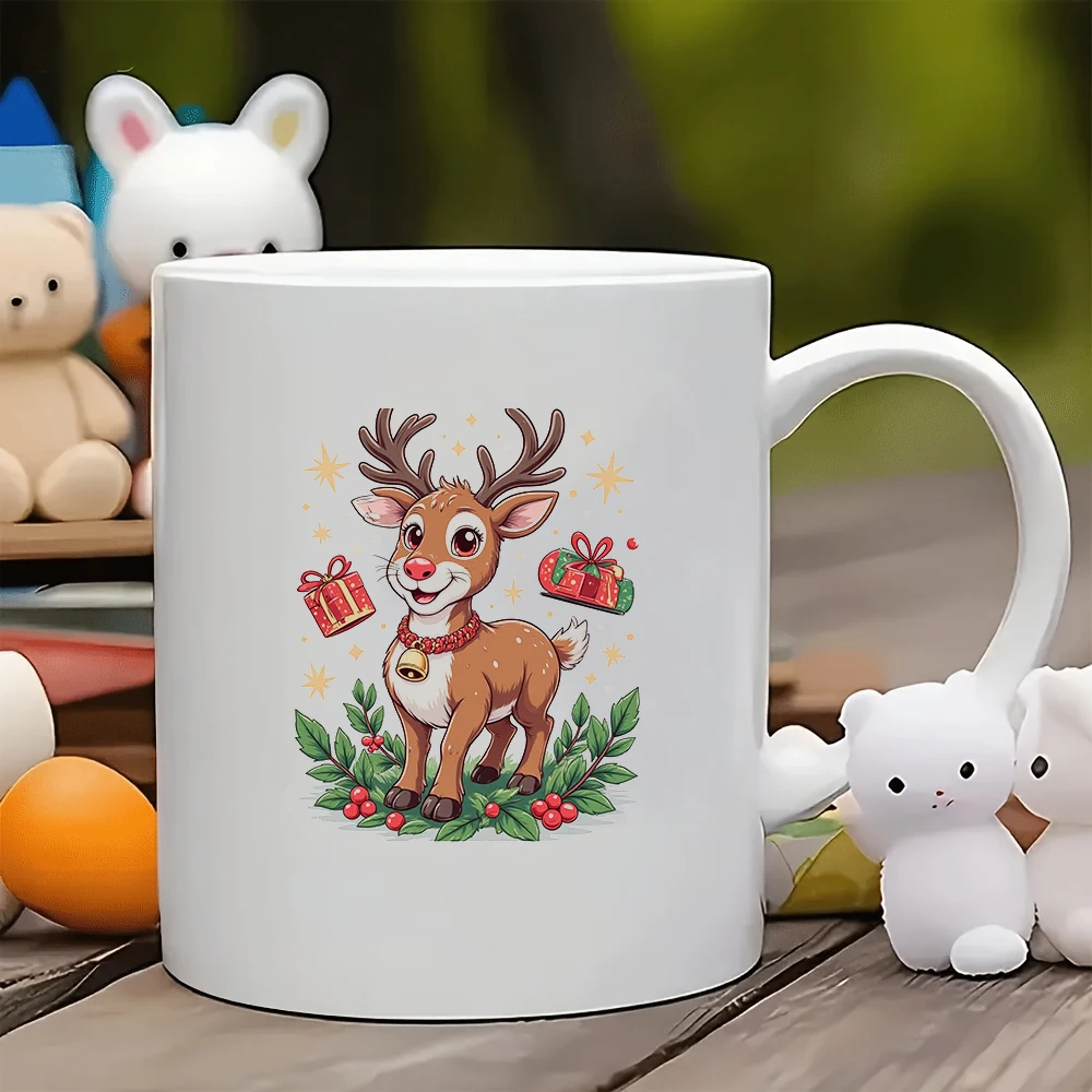 Cartoon Reindeer Christmas Bell Mug 11OZ Kids Cup Family Office Coffee Christmas Gift
Cartoon Reindeer Christmas Bell Mug 11OZ Kids Cup Family Office Coffee Christmas Gift