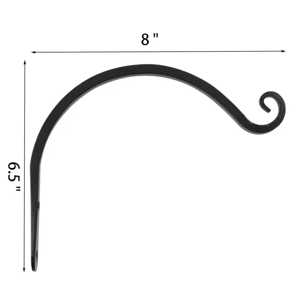 Wall Mounted Hooks Flowerpot Holders Sturdy Metal Gardening Bracket for Bird Cage Wind Chime Decorative Hanging Shelf Eco
Wall Mounted Hooks Flowerpot Holders Sturdy Metal Gardening Bracket for Bird Cage Wind Chime Decorative Hanging Shelf Eco