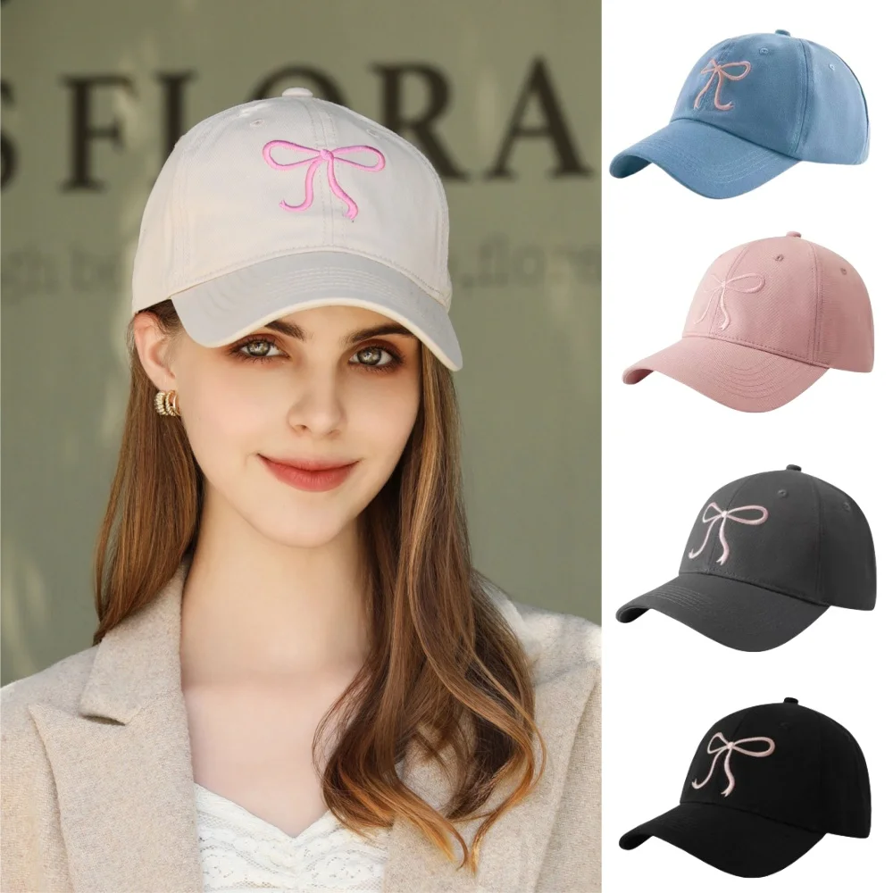 Sweet Bowknot Embroidery Baseball Hat For Women Solid Color Korean Girl Peaked Cap Outdoor Soft Cotton Snapback Sun Visors Hat
Sweet Bowknot Embroidery Baseball Hat For Women Solid Color Korean Girl Peaked Cap Outdoor Soft Cotton Snapback Sun Visors Hat
