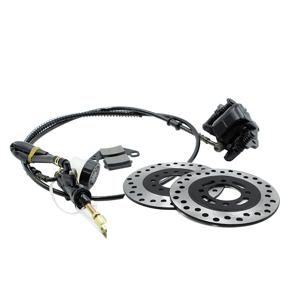 Hydraulic Rear Disc Brake Caliper Assembly Pads Disk Rotor For 150cc 200cc 250cc Dirt Bike Quad ATV 168cc Go Kart UTV Dune Buggy
Hydraulic Rear Disc Brake Caliper Assembly Pads Disk Rotor For 150cc 200cc 250cc Dirt Bike Quad ATV 168cc Go Kart UTV Dune Buggy