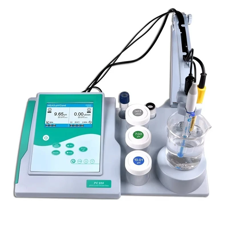 High-quality desktop pH conductivity measuring instrument with agitator, accuracy is 0.01pH, conductivity range is 0-200mS/cm
High-quality desktop pH conductivity measuring instrument with agitator, accuracy is 0.01pH, conductivity range is 0-200mS/cm