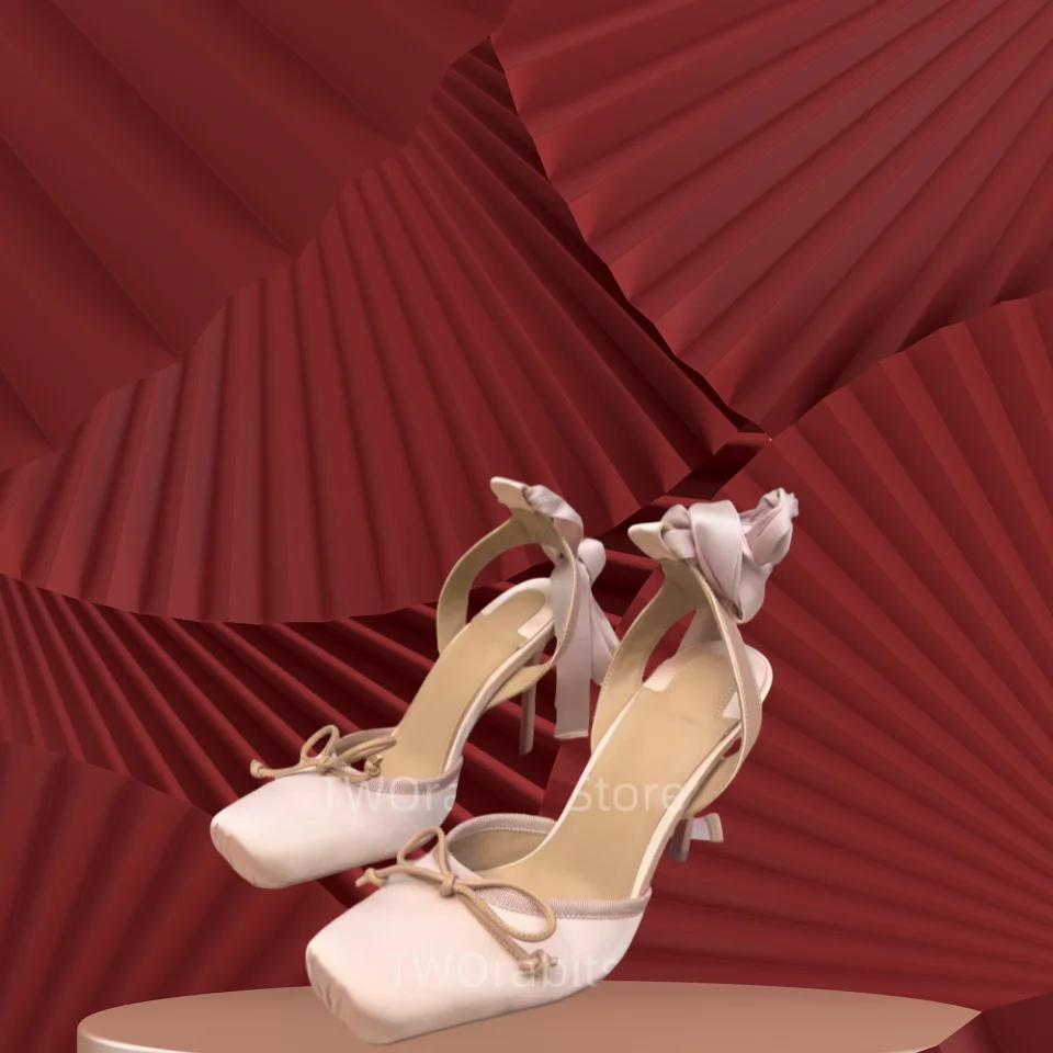 Bow Knot Sandals Ballet Thin Heels Butterfly Ankle Strap Zapatos De Mujer Square Toe Women Shoes Designer Sandalias Silk Ribbon
Bow Knot Sandals Ballet Thin Heels Butterfly Ankle Strap Zapatos De Mujer Square Toe Women Shoes Designer Sandalias Silk Ribbon