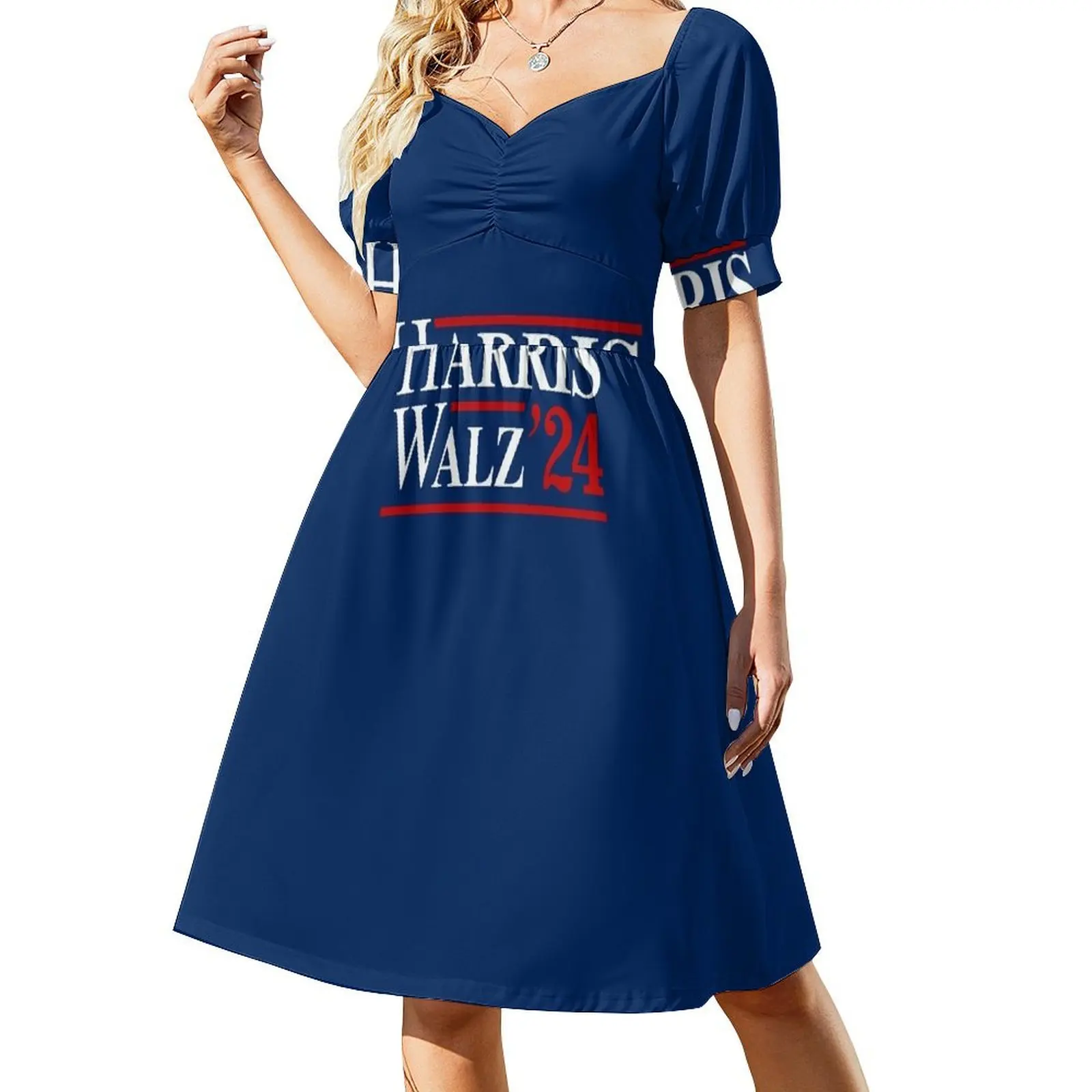 Harris Walz '24 Short-Sleeved Dress women's clothing trend 2025 dress party night Dress
Harris Walz '24 Short-Sleeved Dress women's clothing trend 2025 dress party night Dress