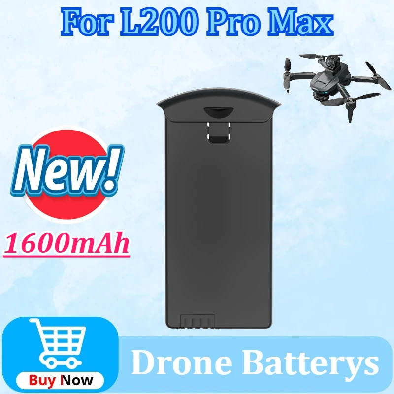 Upgraded L200 Pro Max Mini Drone Battery 7.4V 1600mAh L200 Rechargeable Battery for L200 Lipo Battery Quadcopter Accessoires
Upgraded L200 Pro Max Mini Drone Battery 7.4V 1600mAh L200 Rechargeable Battery for L200 Lipo Battery Quadcopter Accessoires