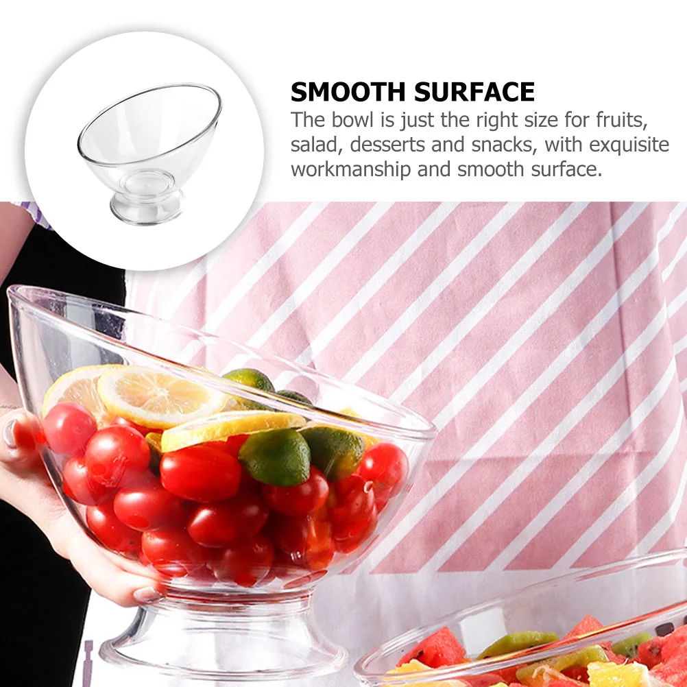 Salad Transparent Fruit Container Multi functional Kitchen Gadget Smooth Surface Long Term Use Dinner Party gatherings Dessert
Salad Transparent Fruit Container Multi functional Kitchen Gadget Smooth Surface Long Term Use Dinner Party gatherings Dessert