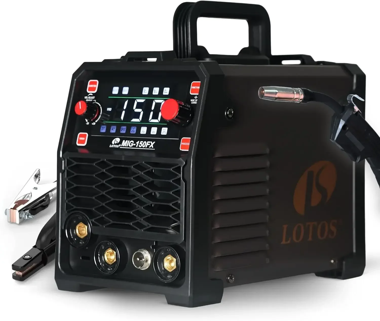 150A Mig Welder Flux Core Tig Mma Portable Igbt Inverter Welding Machine 120V Large Led Display 2t 4t Spot Modes Wire Feed 0030
150A Mig Welder Flux Core Tig Mma Portable Igbt Inverter Welding Machine 120V Large Led Display 2t 4t Spot Modes Wire Feed 0030