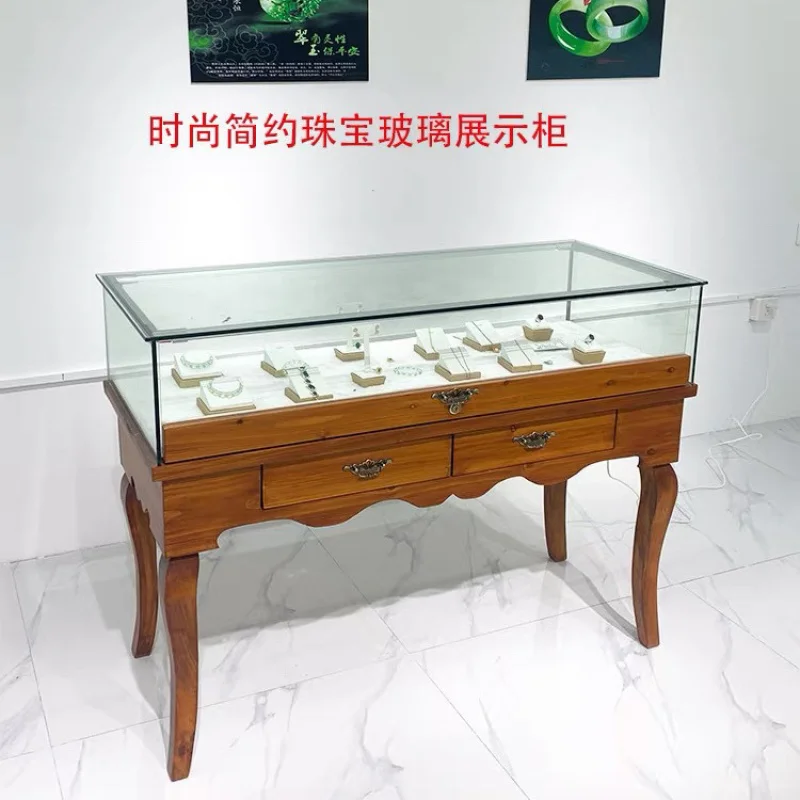 Custom.Ornament Display Cabinet Solid Wood Jewelry Box Display Cabinet Clothing Store Counter Custom Retro Cabinet Jadeite Jade
Custom.Ornament Display Cabinet Solid Wood Jewelry Box Display Cabinet Clothing Store Counter Custom Retro Cabinet Jadeite Jade
