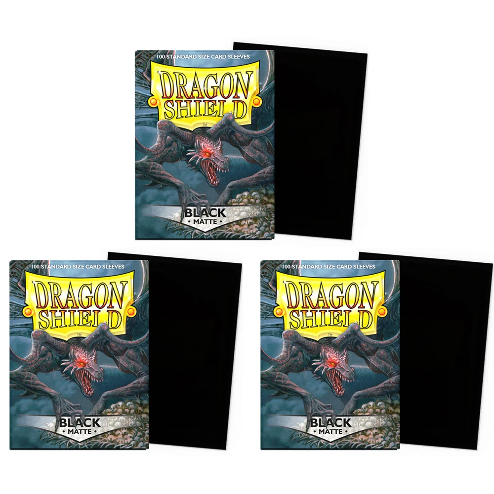 100 PCS/BOX Standard Size Dragon Shield New Sleeves 63x88mm (black)Matting Card Covers for MTG/PKM Board Game Cards Slevee
100 PCS/BOX Standard Size Dragon Shield New Sleeves 63x88mm (black)Matting Card Covers for MTG/PKM Board Game Cards Slevee
