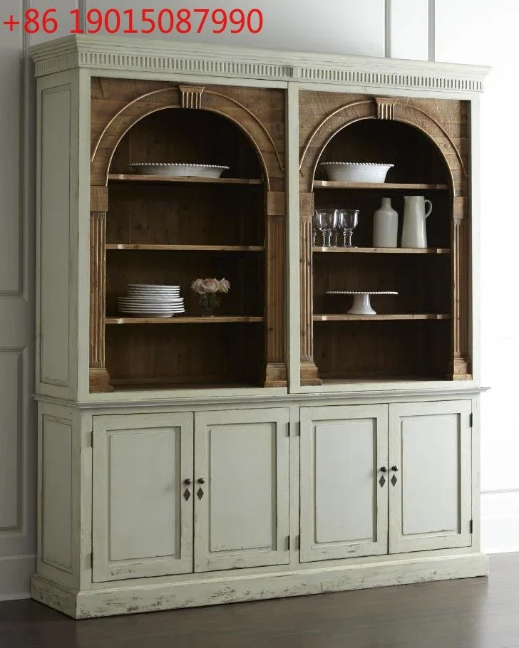 Foreign trade American solid wood dining side cabinet retro old bookcase French living room display cabinet wine cabinet
Foreign trade American solid wood dining side cabinet retro old bookcase French living room display cabinet wine cabinet