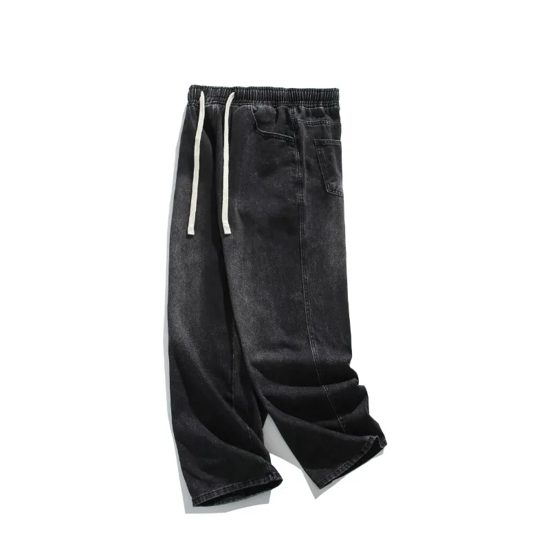2026 Spring Autumn Men's Loose Black Washed Denim Jeans Baggy Drawstring Waist American Street Style Casual Daily Pants
2026 Spring Autumn Men's Loose Black Washed Denim Jeans Baggy Drawstring Waist American Street Style Casual Daily Pants