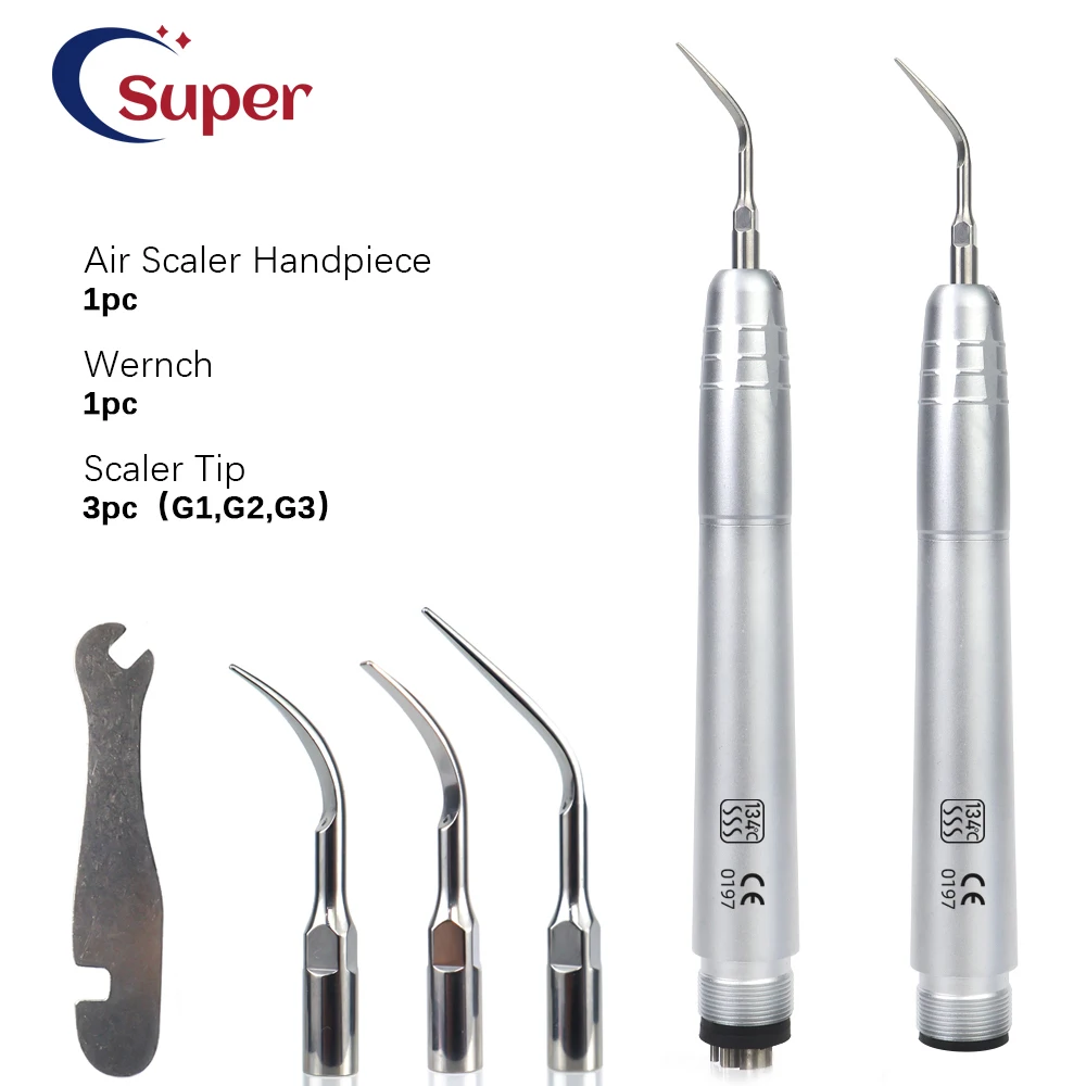Dental Ultrasonic Air Scaler with 3 Tips Tooth Calculus Remover Cleaning tool Handpiece Whiten Tooth Cleaner 2/4Hole Dentist Lab
Dental Ultrasonic Air Scaler with 3 Tips Tooth Calculus Remover Cleaning tool Handpiece Whiten Tooth Cleaner 2/4Hole Dentist Lab