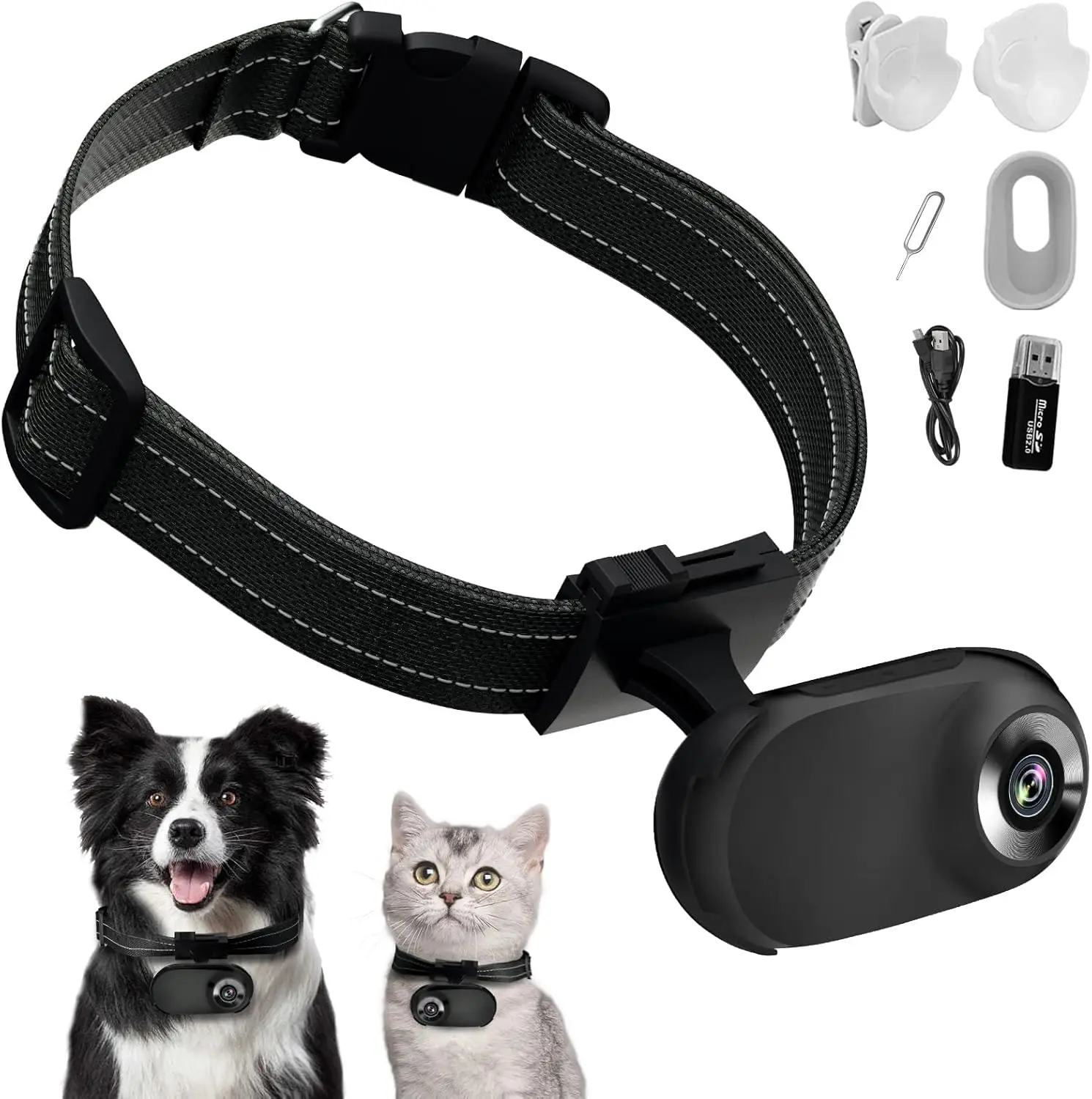 HD 1080P Pet Collar Camera with Video Recording, Wireless Mini Action Cam for Pets and Outdoor Adventures
HD 1080P Pet Collar Camera with Video Recording, Wireless Mini Action Cam for Pets and Outdoor Adventures