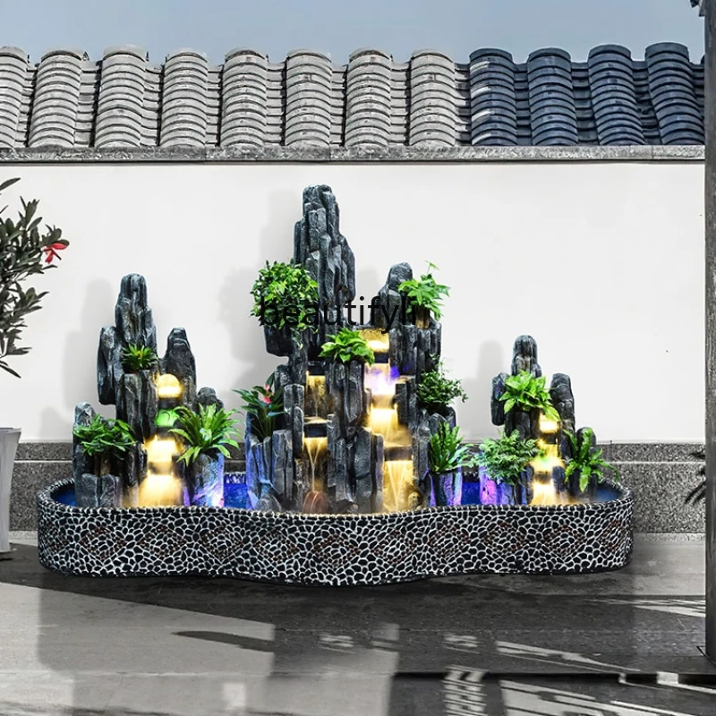 Artificial Mountain and Fountain Outdoor Garden Courtyard Pastoral Water Circulation Landscape Large Fish Pond Ornaments
Artificial Mountain and Fountain Outdoor Garden Courtyard Pastoral Water Circulation Landscape Large Fish Pond Ornaments