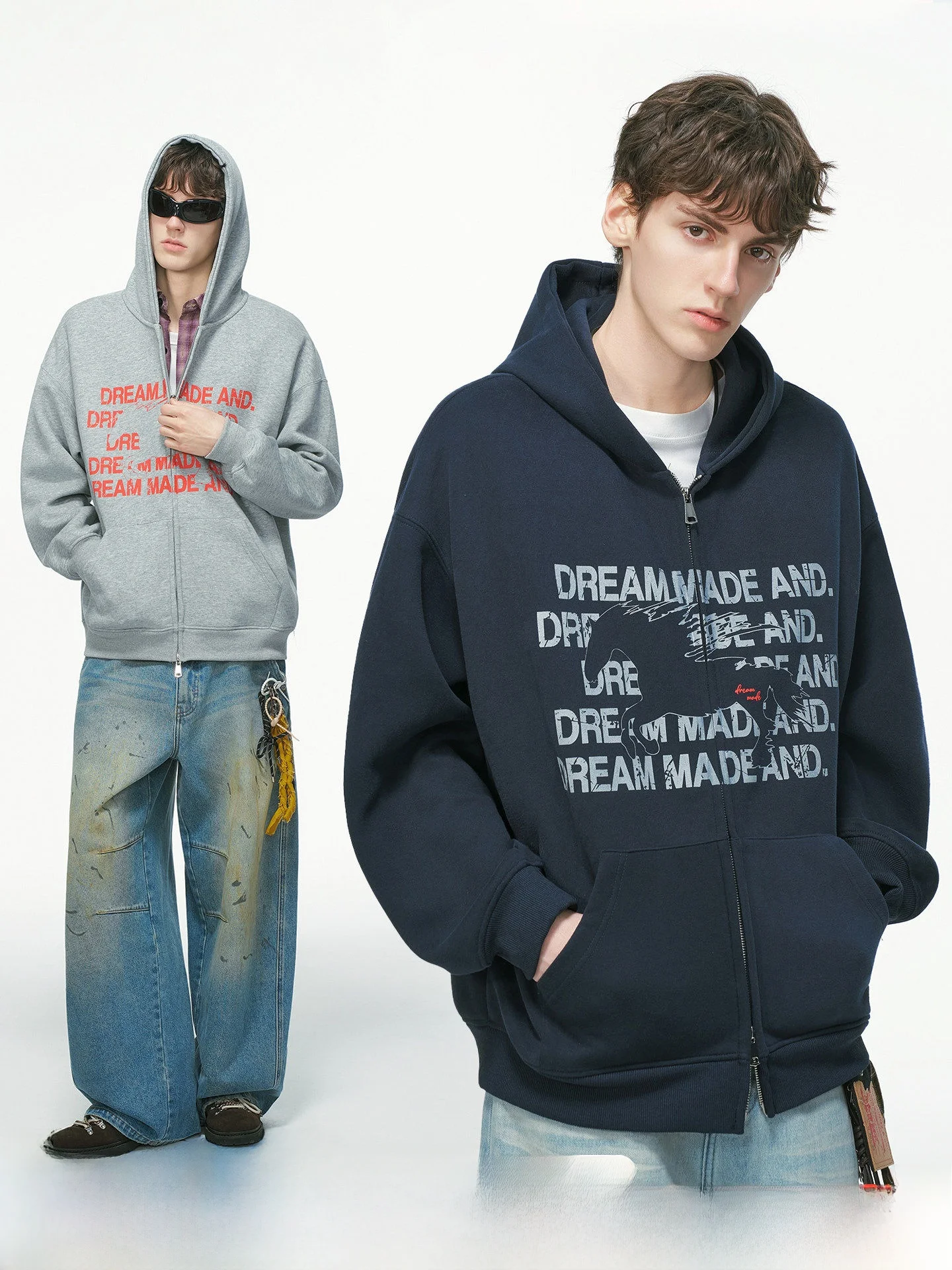 Dreammade American Style Hoodie Sweatshirt Letter Print Spring New Men's Cardigan Jacket Casual Comfortable Cotton Polyester
Dreammade American Style Hoodie Sweatshirt Letter Print Spring New Men's Cardigan Jacket Casual Comfortable Cotton Polyester