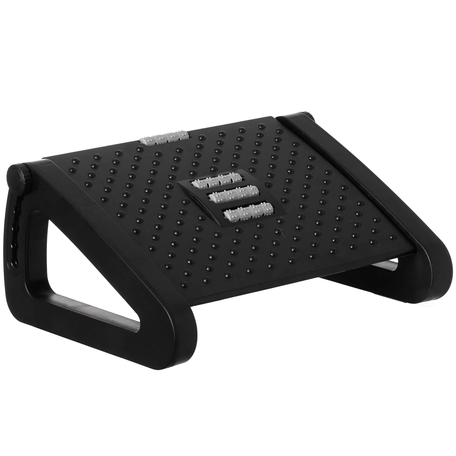 Black Triangular Footrest Massage Under Desk with Soothing Massage Points and Rollers, Adjustable Foot Stool with 6 Height Posi
Black Triangular Footrest Massage Under Desk with Soothing Massage Points and Rollers, Adjustable Foot Stool with 6 Height Posi