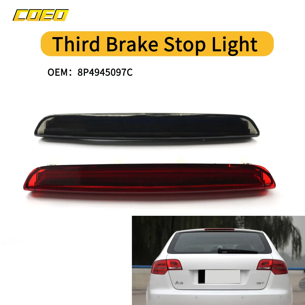High 3rd Brake Light Stop Lamp Fit for Audi A3 8P RS3 8P4945097C Sportback 2004-2012 Auto Accessories
High 3rd Brake Light Stop Lamp Fit for Audi A3 8P RS3 8P4945097C Sportback 2004-2012 Auto Accessories