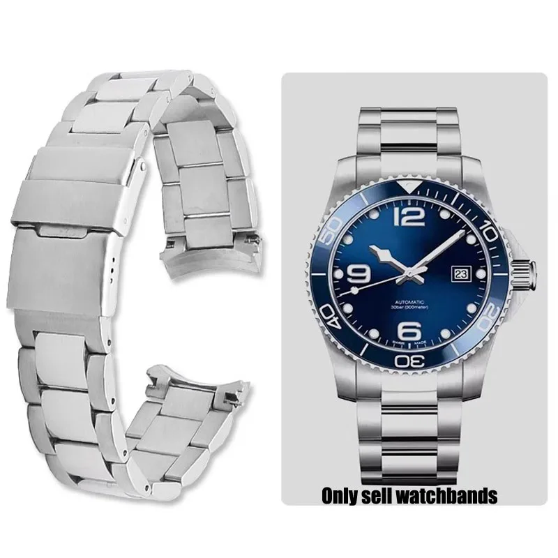 Curved End Stainless Steel Watch Strap for Longines Master Conquest HydroConquest L3.642.4 L3.781.4 L3.782.4 Bracelet Watchband
Curved End Stainless Steel Watch Strap for Longines Master Conquest HydroConquest L3.642.4 L3.781.4 L3.782.4 Bracelet Watchband