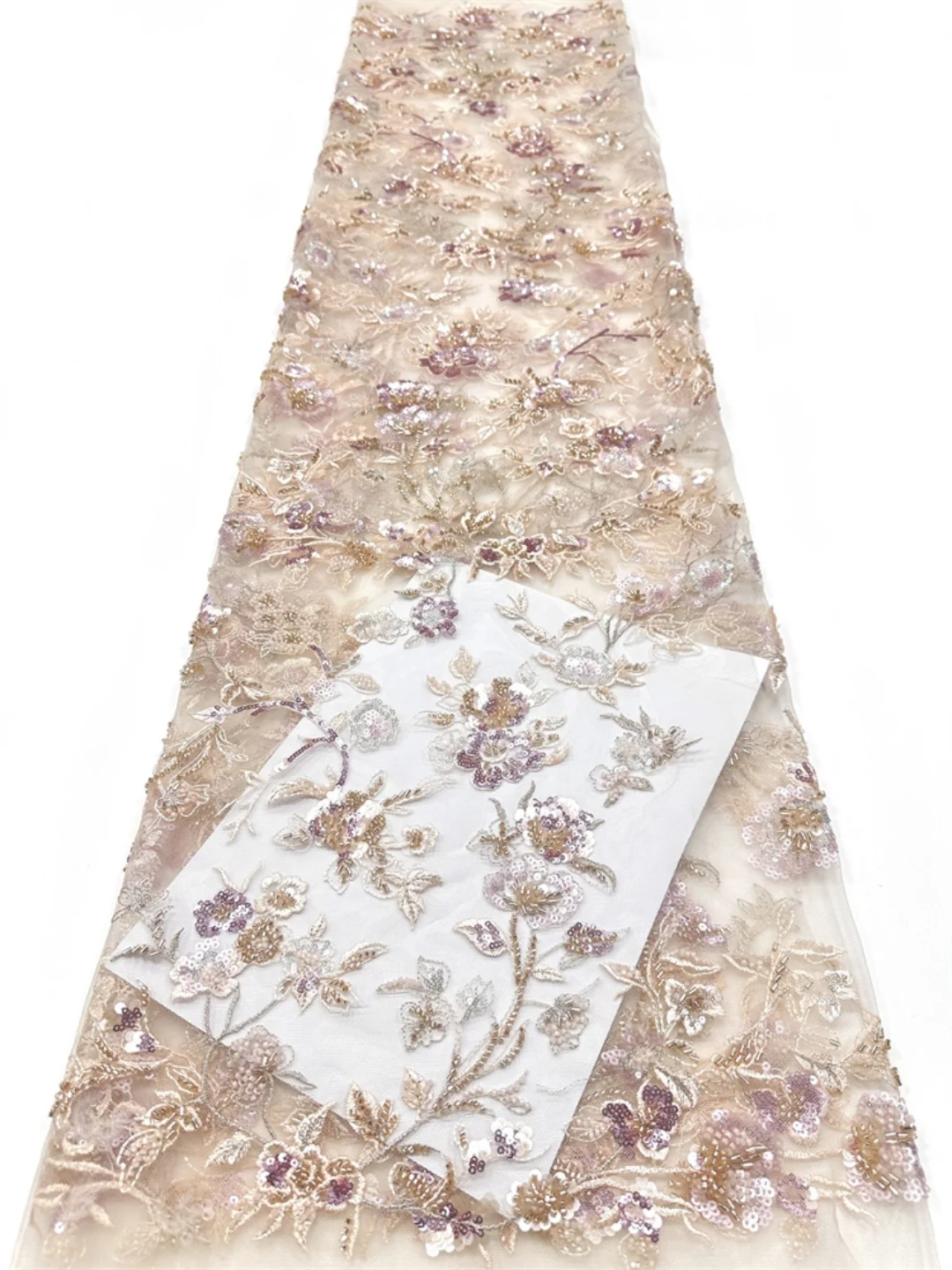 2026 African Groom Embroidered Sequins Lace Fabric 5 yards French Nigerian Beaded Lace Fabric for Wedding Wedding Dresses Sewing
2026 African Groom Embroidered Sequins Lace Fabric 5 yards French Nigerian Beaded Lace Fabric for Wedding Wedding Dresses Sewing