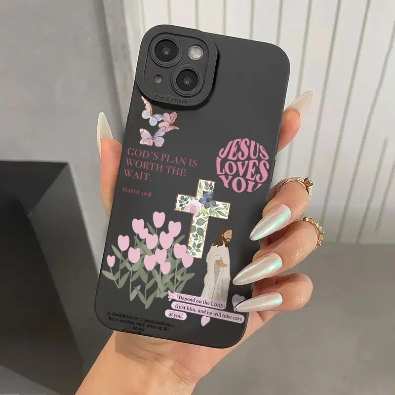 Case For iPhone 16 15 14 13 12 11 Pro Max XS XR X 7 8 Plus SE 2022 Mini Christian Phone Case Slogan Pattern Soft Silicone Cover
Case For iPhone 16 15 14 13 12 11 Pro Max XS XR X 7 8 Plus SE 2022 Mini Christian Phone Case Slogan Pattern Soft Silicone Cover