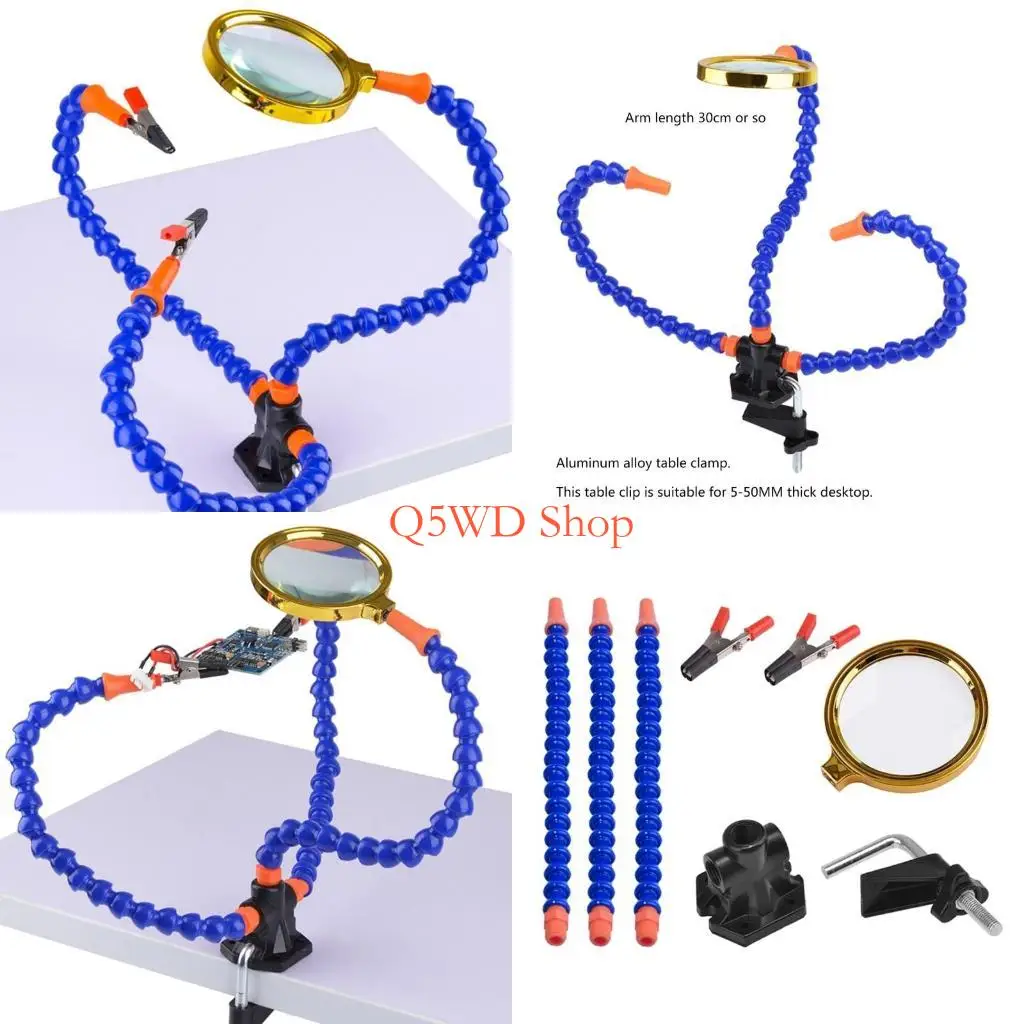 Q5WD Multifunctional Soldering Station Third Hand Tool Soldering Station Table Top
Q5WD Multifunctional Soldering Station Third Hand Tool Soldering Station Table Top