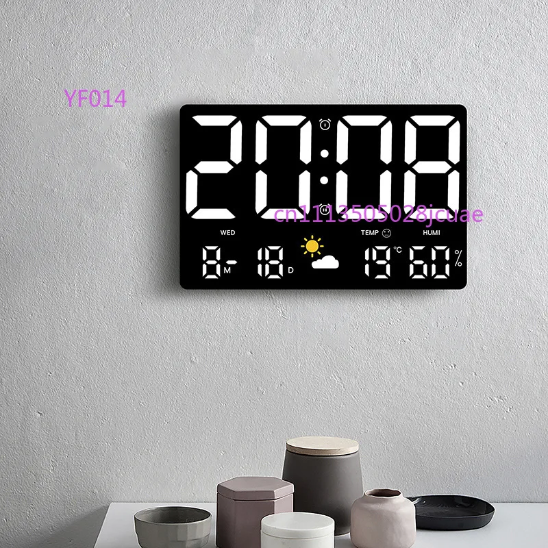 Large-screen Wall Clock, Barometric Pressure Sensing Temperature Humidity Weather Clock, Multifunctional Color Weather Clock
Large-screen Wall Clock, Barometric Pressure Sensing Temperature Humidity Weather Clock, Multifunctional Color Weather Clock