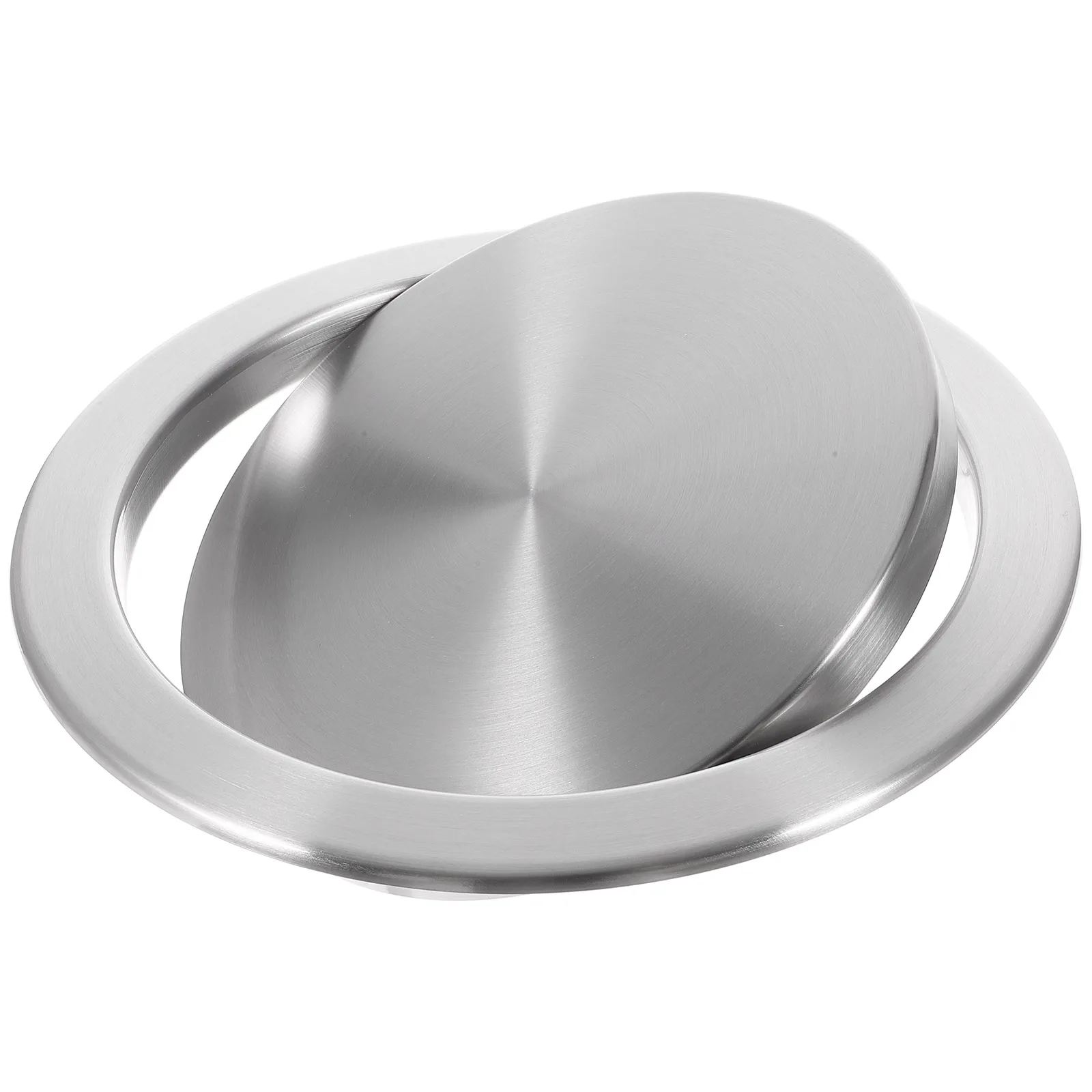 Stainless Steel Trash Can Lid Kitchen Replacement Countertop Garbage Hole Cover Lids with Accessories Only
Stainless Steel Trash Can Lid Kitchen Replacement Countertop Garbage Hole Cover Lids with Accessories Only