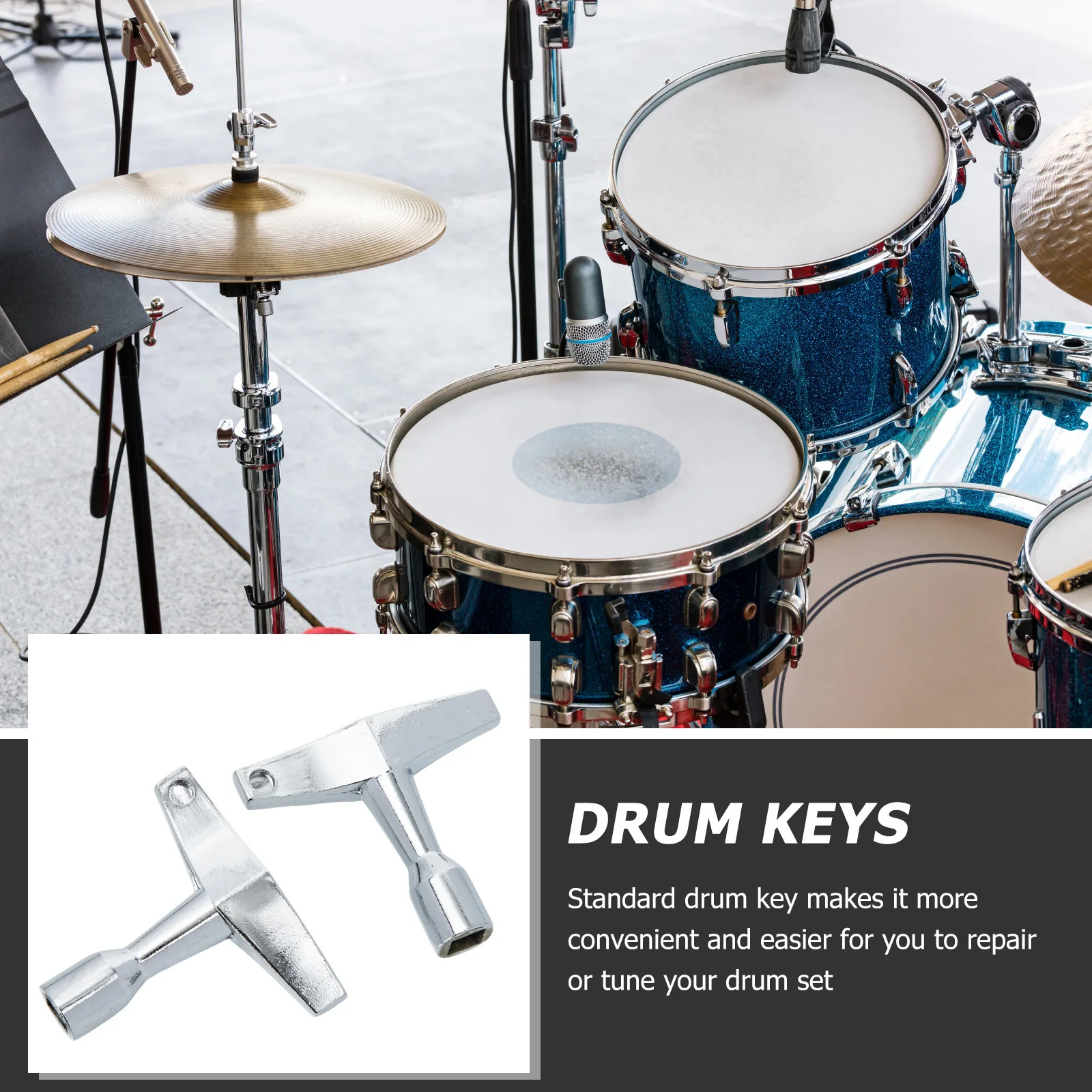 2 Pcs Drum Key Regulator Keys for Tuning Drums Hardware Kit Tool Zinc Alloy Tools Wrench
2 Pcs Drum Key Regulator Keys for Tuning Drums Hardware Kit Tool Zinc Alloy Tools Wrench
