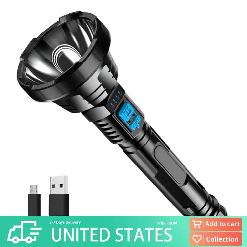 Светодиодный фонарик Многофункциональный водонепроницаемый ручной фонарь с зарядкой через USB Аварийный фонарик Дисплей мощности для наружного оборудования
Светодиодный фонарик Многофункциональный водонепроницаемый ручной фонарь с зарядкой через USB Аварийный фонарик Дисплей мощности для наружного оборудования