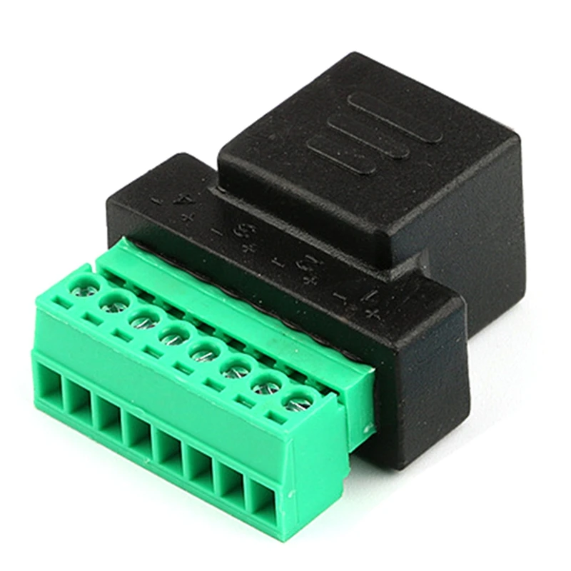 Hot-RJ45 Female To Screw Terminal 8 Pin Connector Ethernet Cable Extender Adapter High Quality Network Screw Terminal
Hot-RJ45 Female To Screw Terminal 8 Pin Connector Ethernet Cable Extender Adapter High Quality Network Screw Terminal