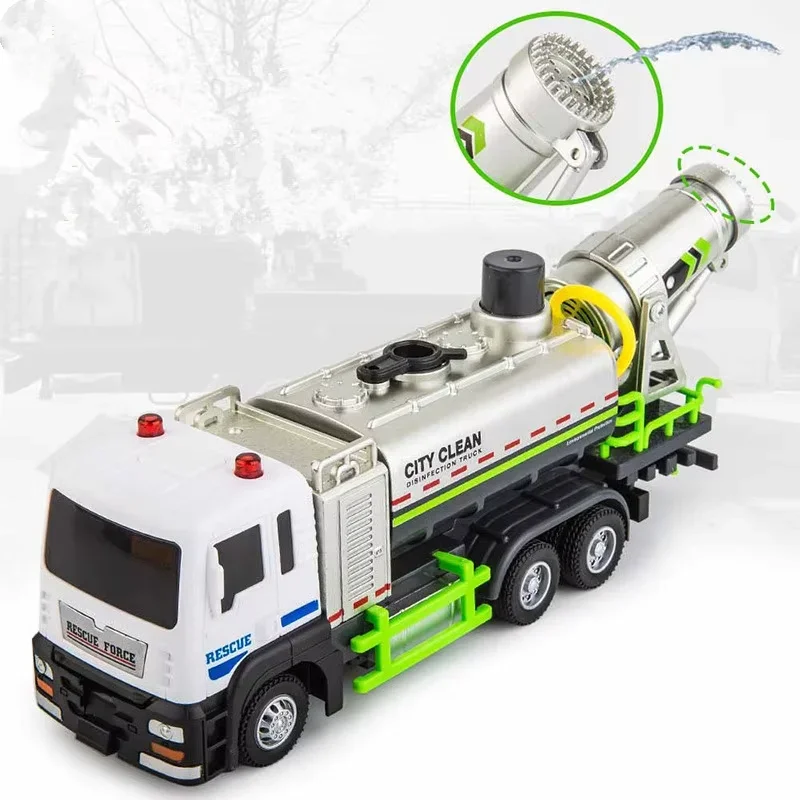 1/50 Alloy City Anti-smog Truck Engineering Water Spray Model Children's Vehicle With Sound Light Barrel Rotated Kids Toys Gifts
1/50 Alloy City Anti-smog Truck Engineering Water Spray Model Children's Vehicle With Sound Light Barrel Rotated Kids Toys Gifts