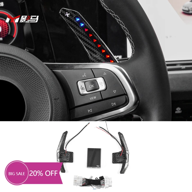 Fiber Car Steering Wheel LED Carbon Shift Paddle Shifter Extension for VW Golf 7 7.5 MK7 7.5 R GTI R-Line
Fiber Car Steering Wheel LED Carbon Shift Paddle Shifter Extension for VW Golf 7 7.5 MK7 7.5 R GTI R-Line