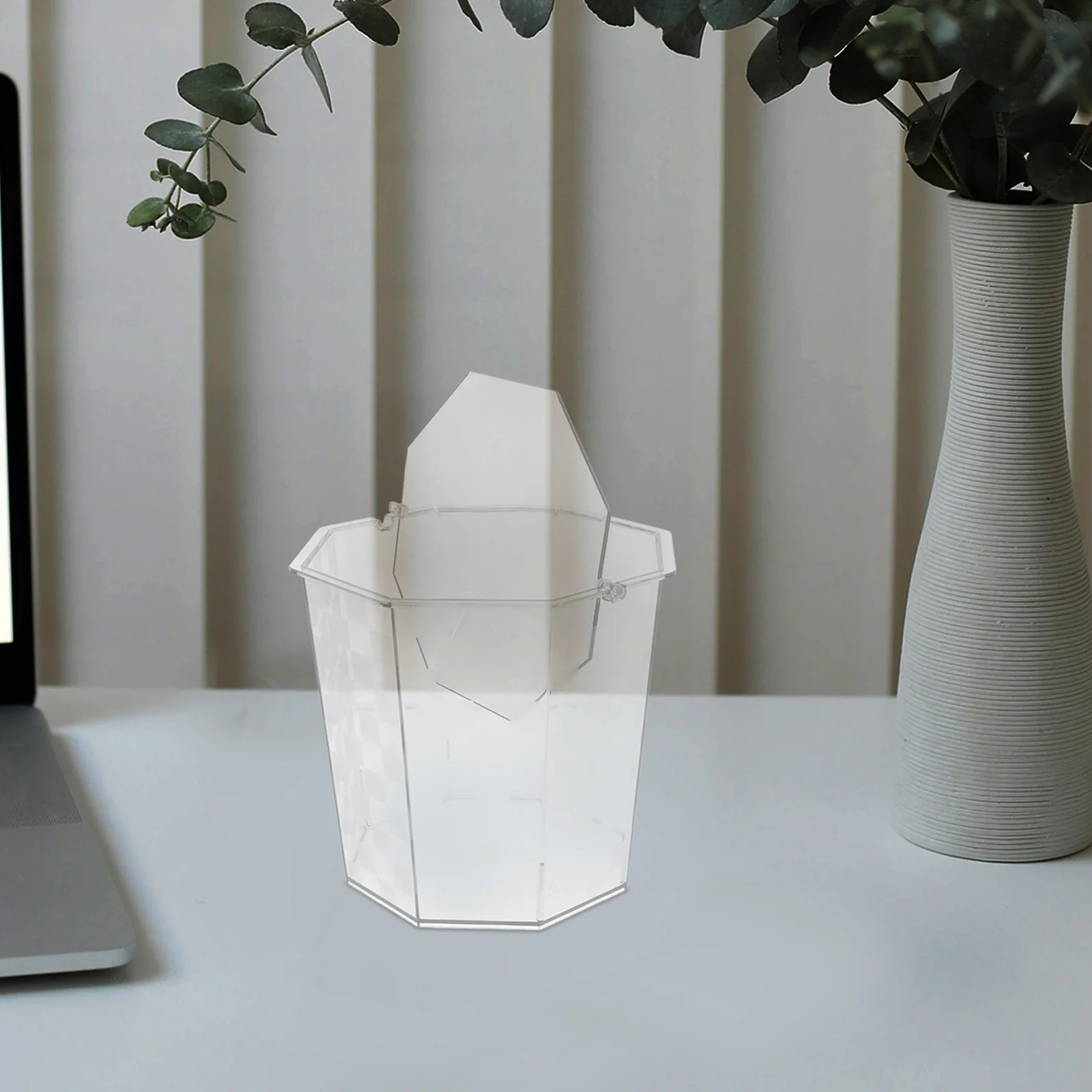 Lidded Trash Can Small Waste Bin Office Desk Frosted Countertop Compact Stylish Easy Clean Garbage Can With Lid Home Rubbish Bin
Lidded Trash Can Small Waste Bin Office Desk Frosted Countertop Compact Stylish Easy Clean Garbage Can With Lid Home Rubbish Bin