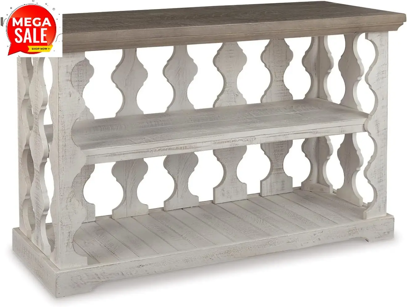 Бестселлер: Консольный столик Havalance Farmhouse, с фиксированной полкой, из соснового дерева, 45,5 дюймов (Ш) x 17,25 дюймов (Г) x 27,88 дюймов (В), состаренная отделка, серый
Бестселлер: Консольный столик Havalance Farmhouse, с фиксированной полкой, из соснового дерева, 45,5 дюймов (Ш) x 17,25 дюймов (Г) x 27,88 дюймов (В), состаренная отделка, серый