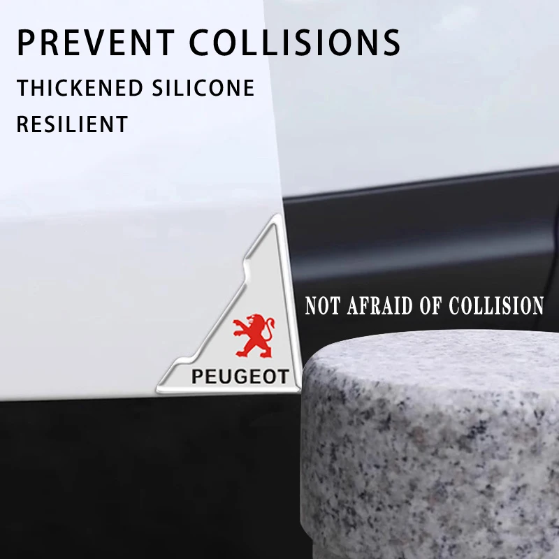 4PCS Transparent Door Edge Guards - Thickened Silicone Anti-Collision Protector Compatible with Peugeot 206/207/208/308/3008/508
4PCS Transparent Door Edge Guards - Thickened Silicone Anti-Collision Protector Compatible with Peugeot 206/207/208/308/3008/508