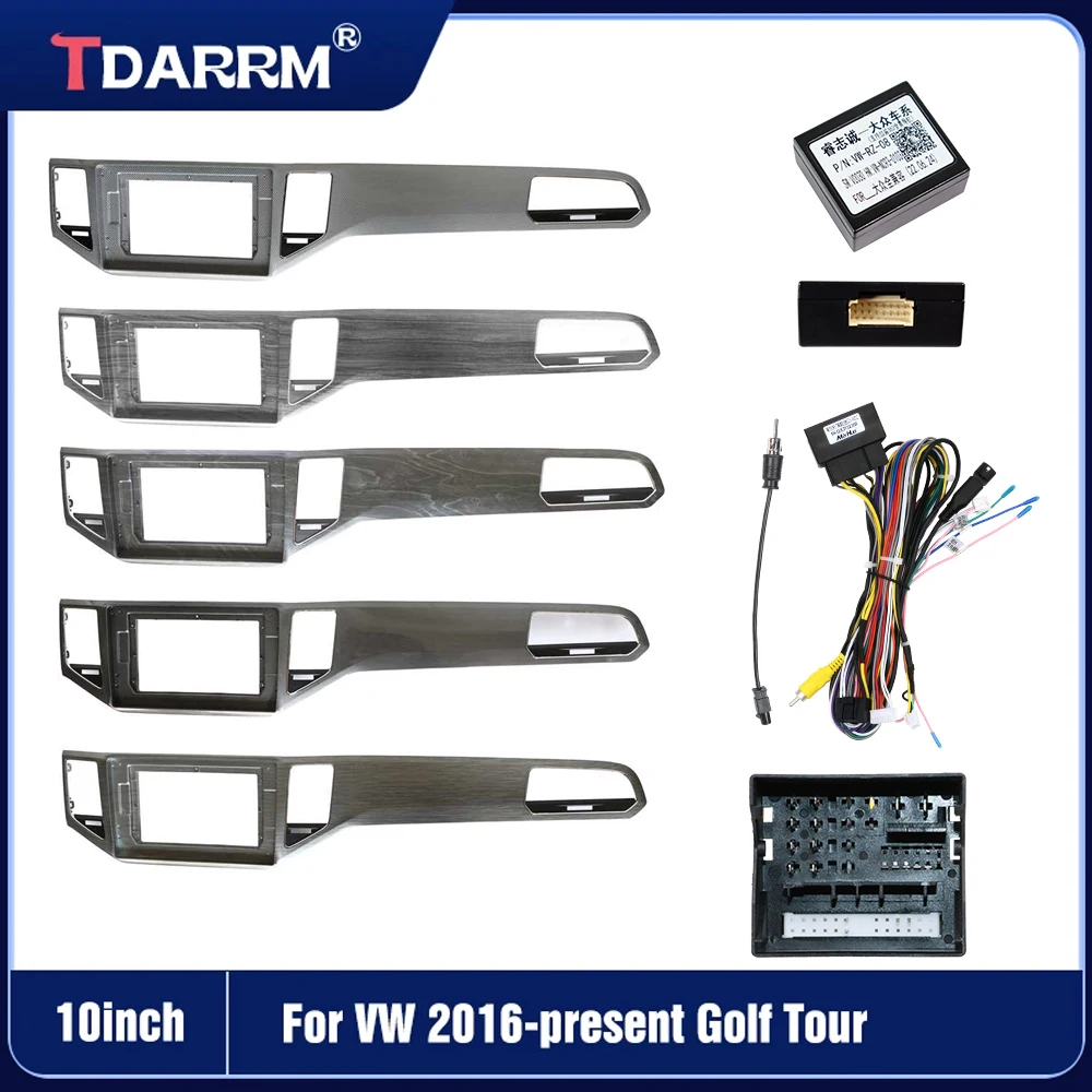 TDARRM Car Radio Fascia For VW 2016 2017 2018 2019 2020 2021 Golf Tour DVD Stereo Frame Plate Adapter Canbus &Cable
TDARRM Car Radio Fascia For VW 2016 2017 2018 2019 2020 2021 Golf Tour DVD Stereo Frame Plate Adapter Canbus &Cable
